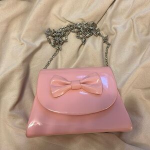 ModCloth pink bow Barbie mini purse